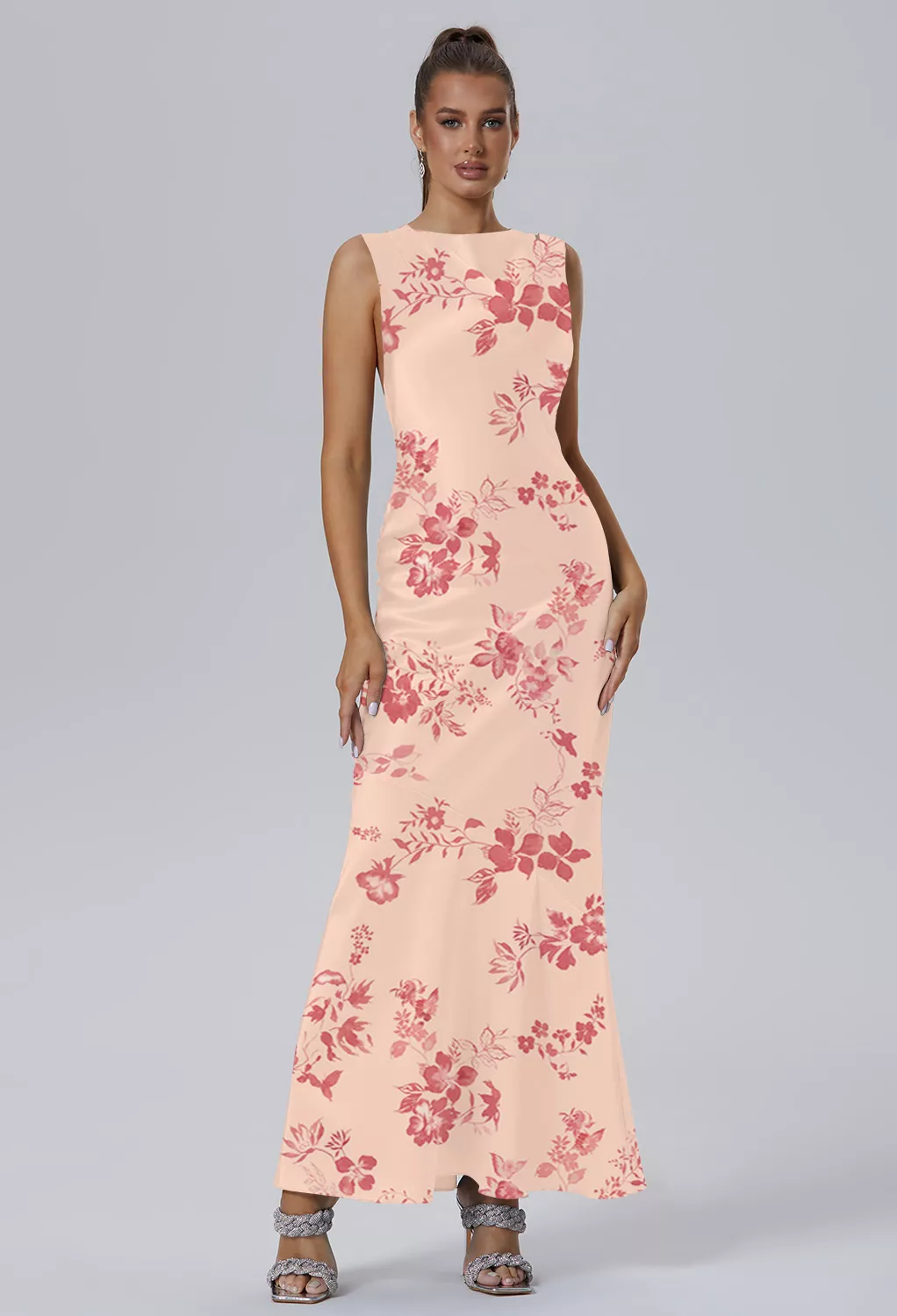 AW Celestia Pink Cherry Blossom  Fall Wedding Guest Dresses